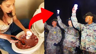 Toilet Punch Anyone? 9 WEIRDEST Military Traditions!