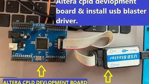 How to write program on Altera cpld development board & install usb blaster driver.