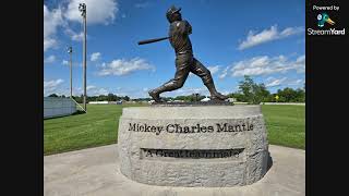 Visit to the Mickey Mantle Boyhood Home Commerce Oklahoma.  The Commerce Comet