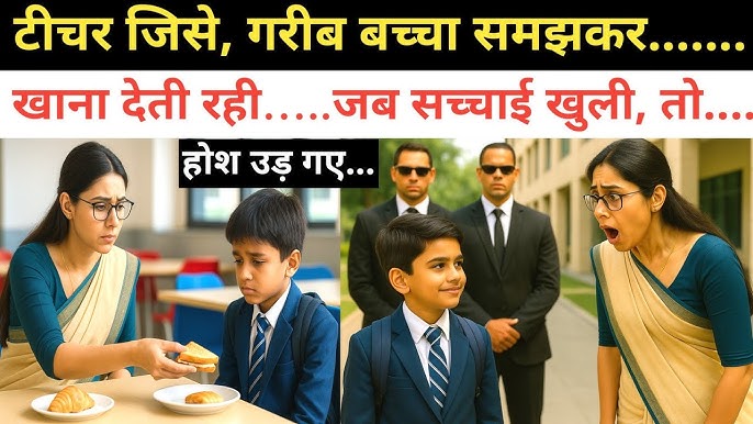 टीचर जिसे गरीब बच्चा समझ रही थी…जब सच्चाई खुली, तो टीचर की होश उड़ गए...|  Emotional story - YouTube
