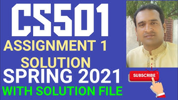 cs501 assignment 1 solution spring 2021 ~ cs501 assignment 1 correct solution 2021