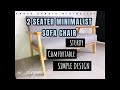 Sofa chair kruzo nordic minimalist  2 seater  double  diy assembly