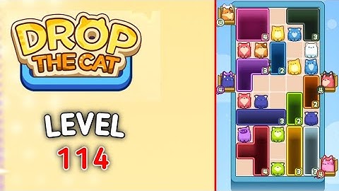 Drop the cat level 114 Game walkthrough solution 