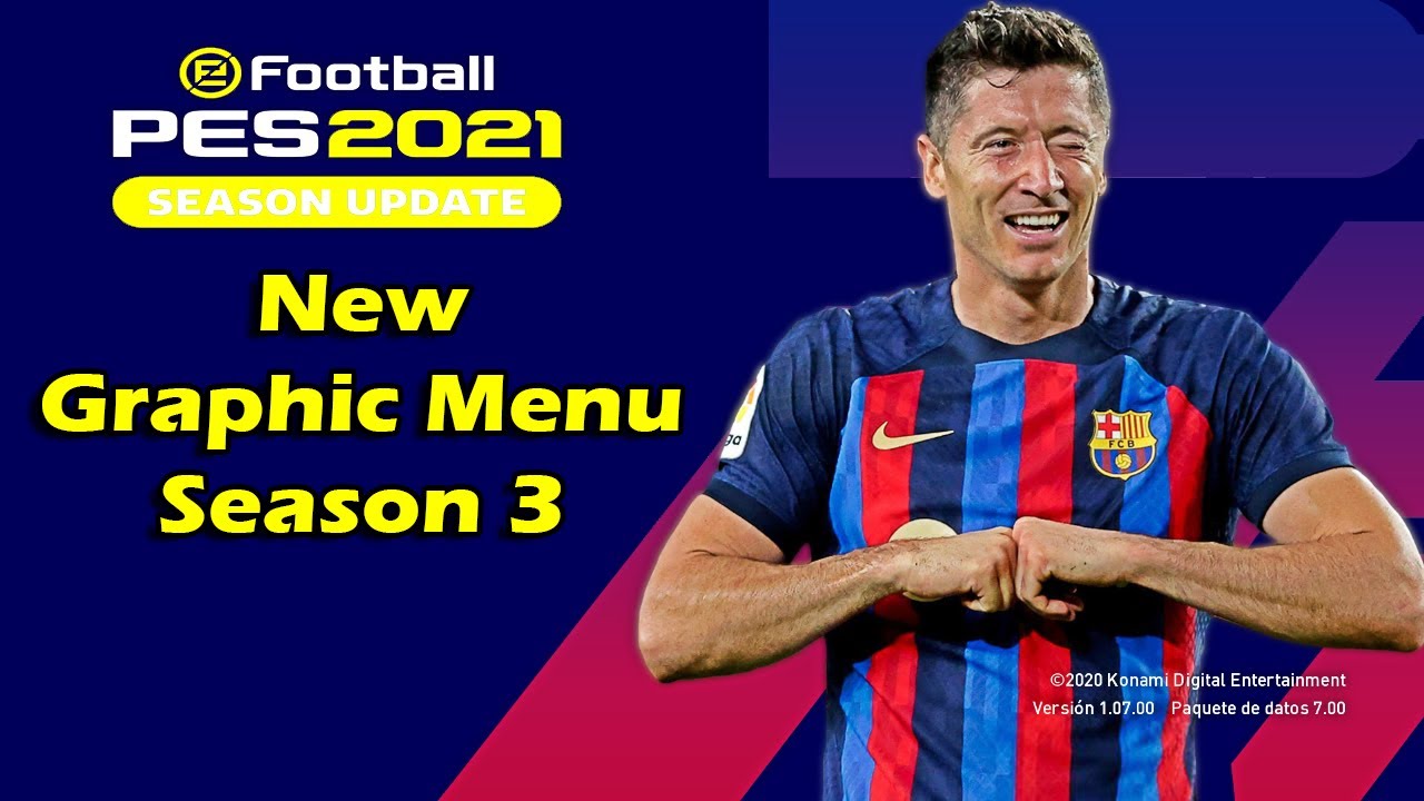 PES 2021 • New Graphic Menu eFootball 2023 Season 3 - YouTube