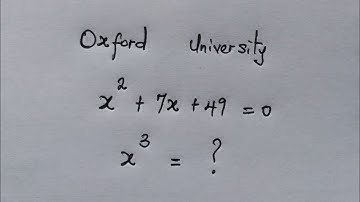 Oxford Test Question | Can you solve without solving for the roots of the equation ?