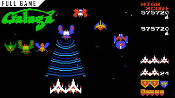Galaga | 8-bit Nintendo | Full Game [Upscaled to 4K using xBRz]