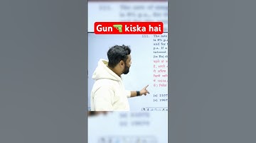 Gun kiska hai 🔫 #shorts #adityaranjansir #funny #trending #comedy #sohailbts #ssc #motivation #upsc