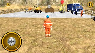 Real Road Construction Simulator Game 2018 - Excavator, Truck Games - Android Gameplay screenshot 1