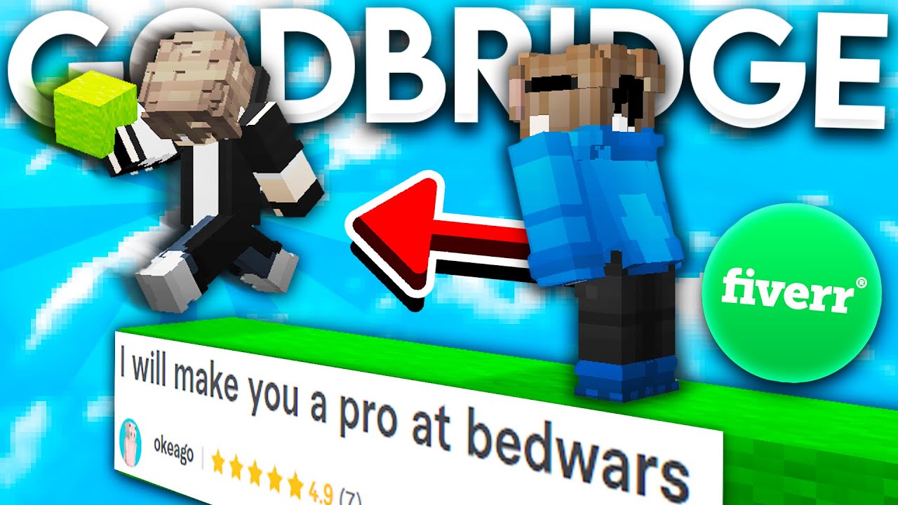 I Trained A Fiverr Coach To GODBRIDGE In Minecraft Bedwars...
