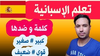 تعلم أهم 50 كلمة و ضدها باللغة الإسبانية screenshot 3