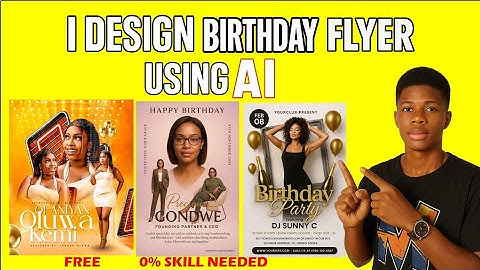 How To Create Stunning Birthday Flyers Using AI (Step-by-step) | Free AI Tools For Beginners