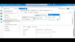 Azure Data factory - Defining and using system variables