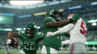 Madden 20 Gameplay New York Giants vs New York Jets (Madden NFL 20 Gameplay)