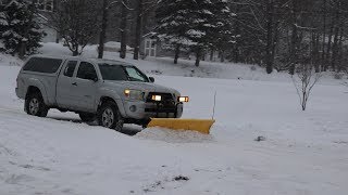 Plowing With My Tacoma And Winter Storm.