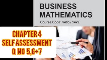 Aiou 1429|chapter 4||Self assessment 4 q no 5,6+7 ||Find equations +slope