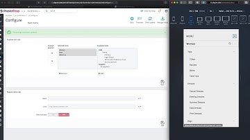 Prestashop AMP module Menu settings
