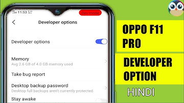 OPPO F11 Developer Option Setting  OPPO F11 PRO Mobile