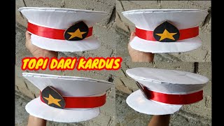 MEMBUAT TOPI DARI KARDUS | MEMBUAT TOPI POLISI DAN PILOT DARI KARDUS