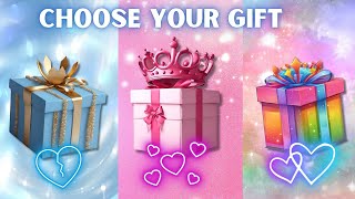 choose your gift 🎁🌈😰🤩 || 3 gift box challenge 😜 || pink, blue & rainbow #wouldyourather