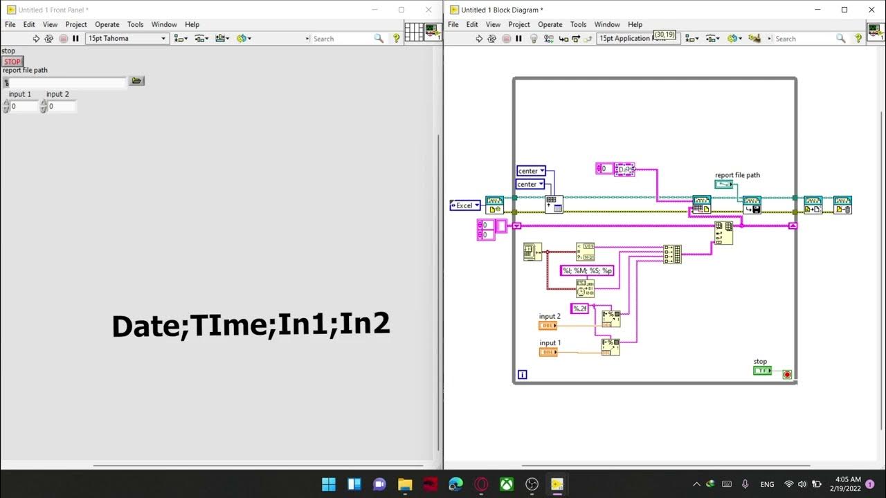 How to Write Data from Labview to Excel by Real-Time - YouTube