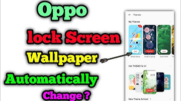 OPPO a54 mein Automatically lock Screen wallpaper change Kaise kare | OPPO a54 lock screen change