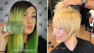 New Hair Color Transformation - Amazing Hairstyles Tutorial Compilation