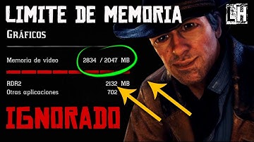 Como IGNORAR el LIMITE de MEMORIA de VIDEO en RED DEAD REDEMPTION 2 en PC