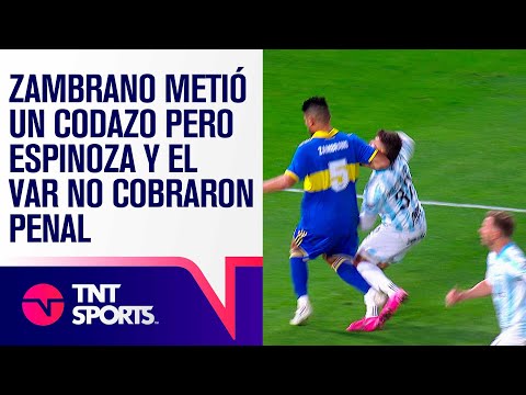 ¡INSÓLITO! ZAMBRANO metió un CODAZO en el ÁREA, pero ESPINOZA y el VAR NO cobraron PENAL