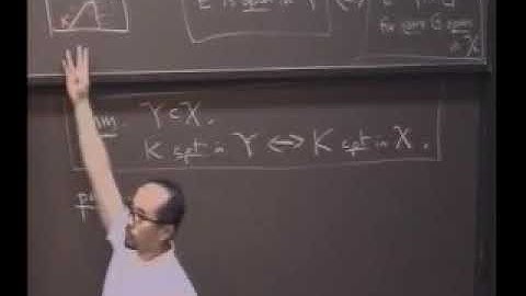 Lecture 12   Relationship of Compact Sets to Closed Sets