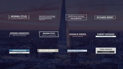 Lower Thirds/Titles Pack DaVinci Resolve Macros