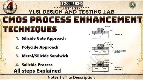 4  CMOS Process Enhancement Techniques Explained Module 2 6th Sem VLSI ECE VTU