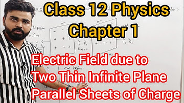 Electric Charge & Field 30 /Electric Field due to Two Thin Infinite Plane Parallel Sheets of Charge