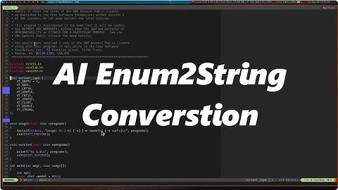 Vim Ollama Enum to String Conversion