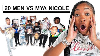 20 MEN VS 1 YOUTUBER : MYA NICOLE