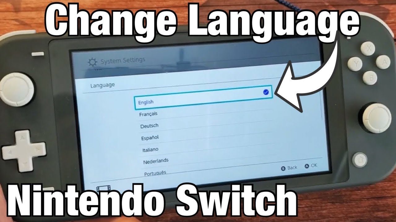 Nintendo Switch How To Change Language Bring Back English If Stuck On Different Language Youtube