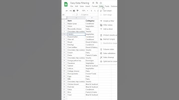 Easy filters in #googlesheets #spreadsheet #googlesheetstutorial #spreadsheethelp #tutorial #learn