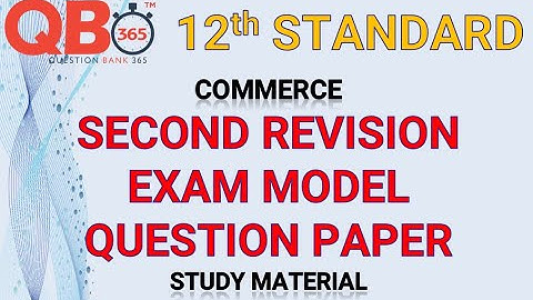 TN | 12th Standard Commerce Second Revision Model Question Paper 2020 With Answer Key
