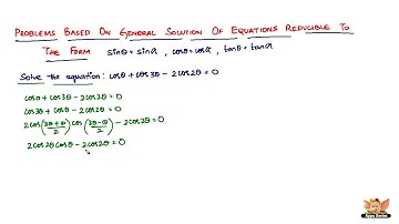 Solve problems based on general solutions of trigonometric equations reducible to a form? -- Vol.2/6