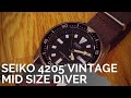 Seiko Vintage 4205 Mid Sized Diver Review, SKX 013 Alternative.