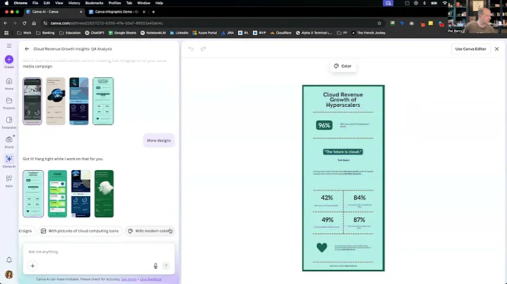Building Infographics using Canva's AI Feature