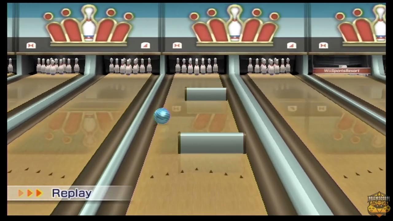 Wii Sports Resort Part 166 Bowling Spin Control Intermediate 3 YouTube
