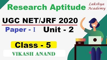 #5 || Research Aptitude, Paper -1 || NTA UGC NET/JRF, PGT, TGT, TET || By Vikash Anand Barnwal