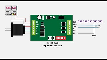 How to control a stepper motor using TB6560 motor driver