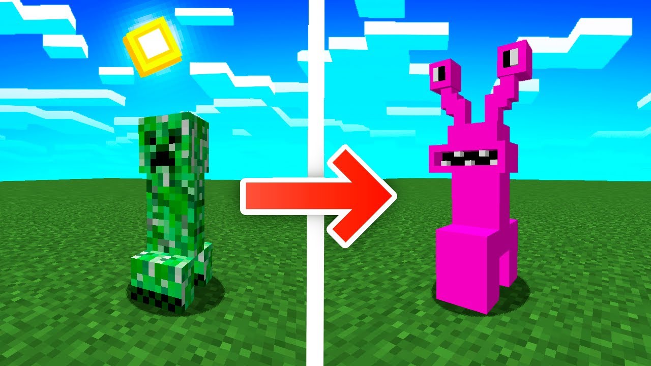 I remade Creeper into Rainbow Friends PINK in Minecraft - YouTube