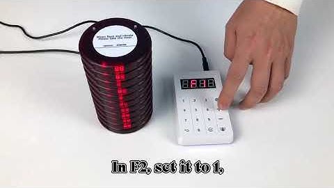 How to set the pager number of guest paging system(JT-9303DC)