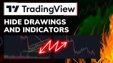 How To Hide Drawings and Indicators In Tradingview Tutorial