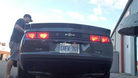 2010 Camaro SS start-up and rev. BBK Long Tube Headers and X-pipe with stock mufflers