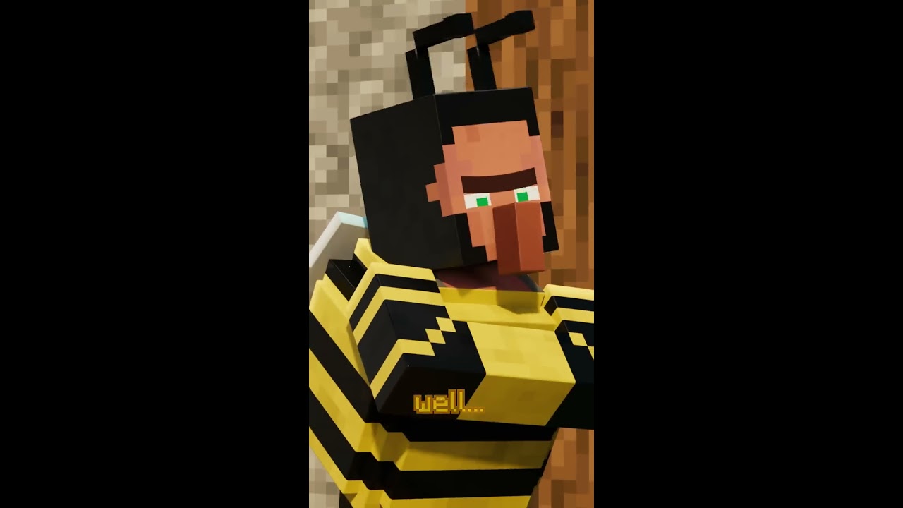 VILLAGER NEWS BEES MINECRAFT ANIMATION Shorts