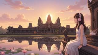 🌅 Autumn Equinox Sunrise at Angkor Wat 🇰🇭 | Peaceful Cambodia Morning Lofi screenshot 3