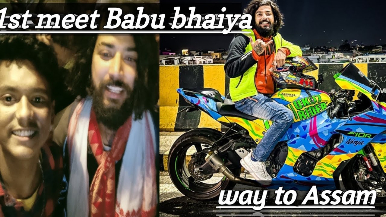 1 St meet with babu bhaiya ♥️ going to Assam♥️ ️ @TheUK07Rider ...